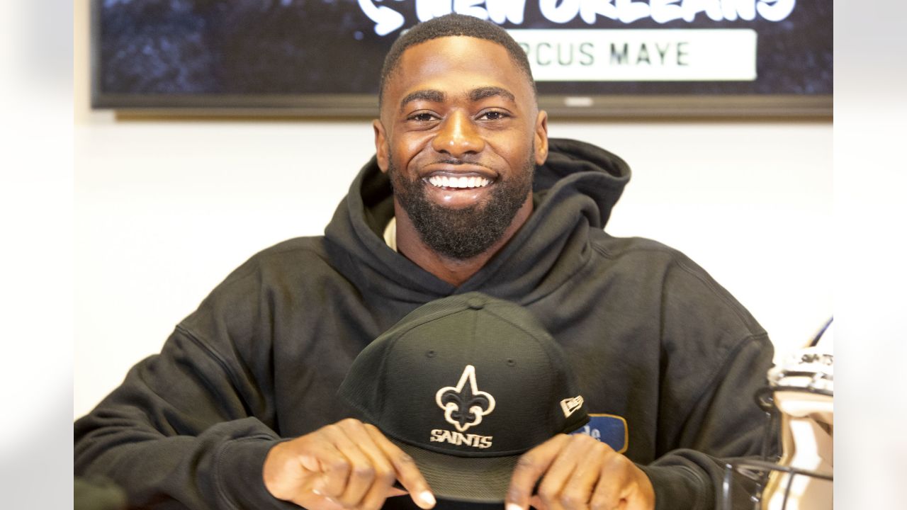 Safety Marcus Maye signing with the Saints