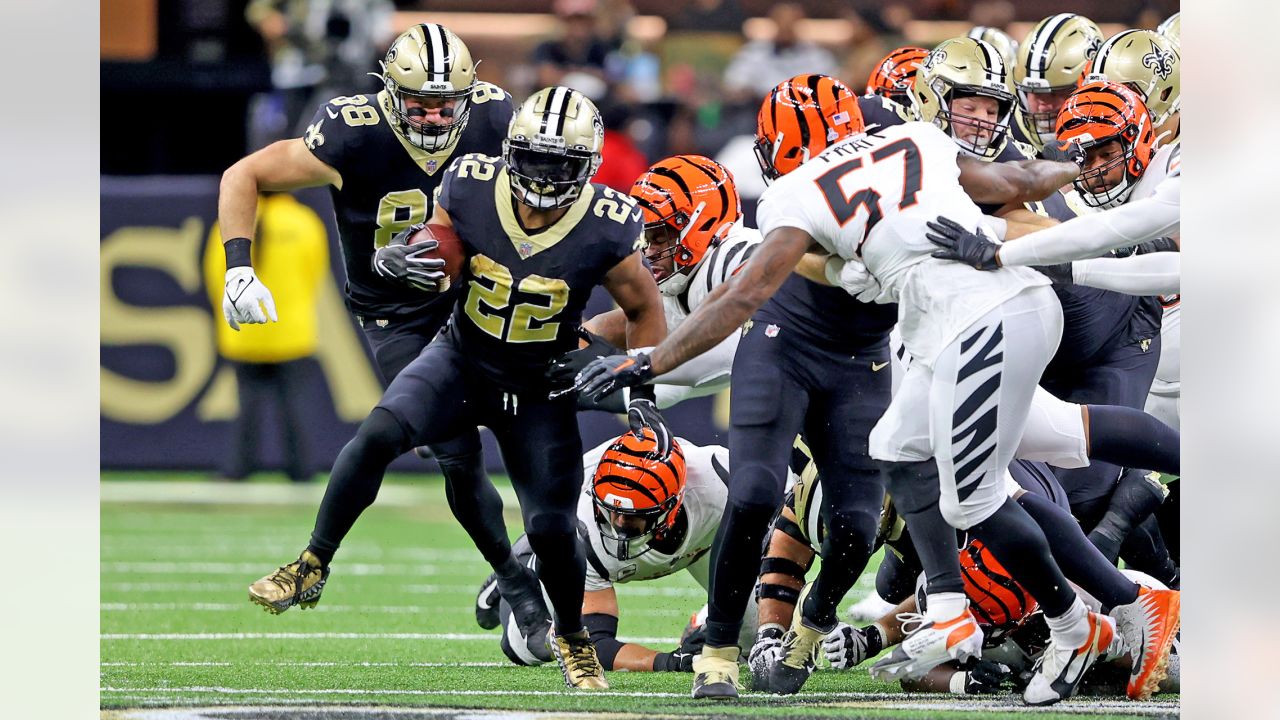 New Orleans Saints running back Mark Ingram (28) runs the ball during the  NFL football pre-season game between the San Francisco 49ers and the New  Orleans Saints in New Orleans, Louisiana. The