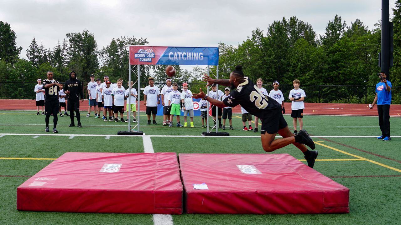 Saints Players Host NFL Play 60 Rising Star Combine in Vancouver, Canada