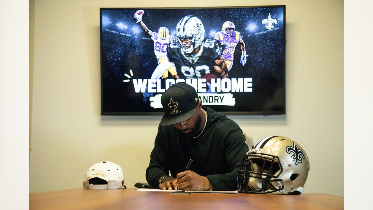 Saints' Landry: It's 'a breath of fresh air to be back home