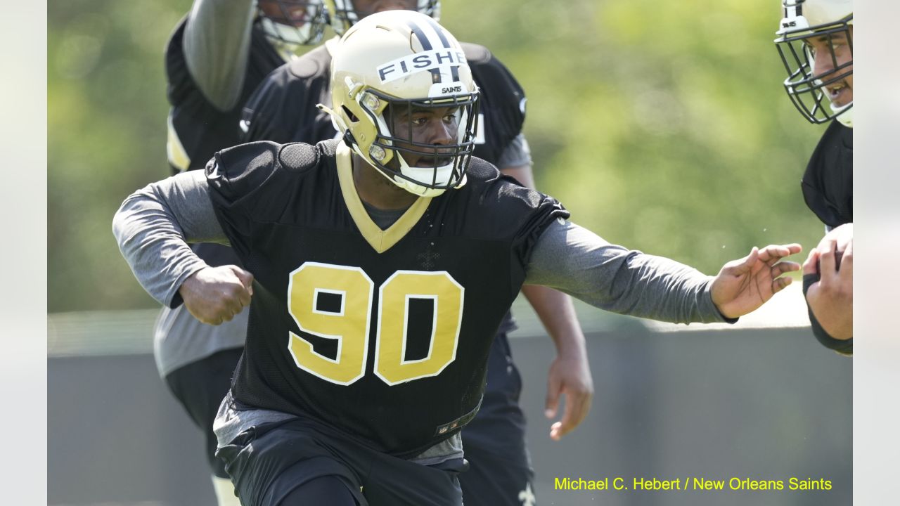 Chris Olave represents New Orleans Saints at NFLPA Rookie Premiere