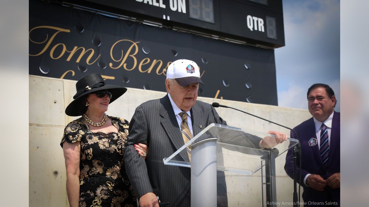 Tom Benson statue dedicated in Canton