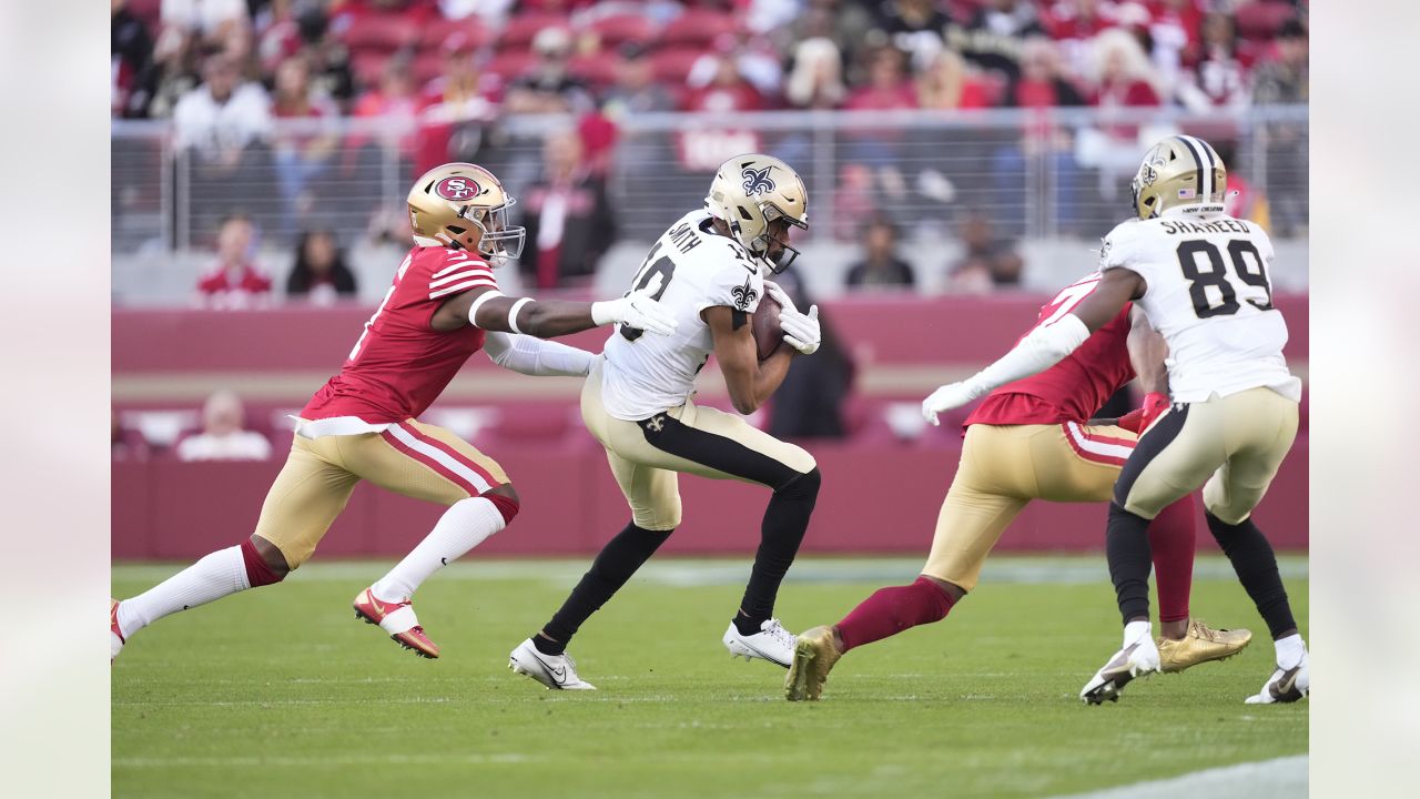 New Orleans Saints' Tre'Quan Smith in action during an NFL football game  against the New York Jets, Sunday, Dec. 12, 2021, in East Rutherford, N.J.  (AP Photo/Matt Rourke Stock Photo - Alamy