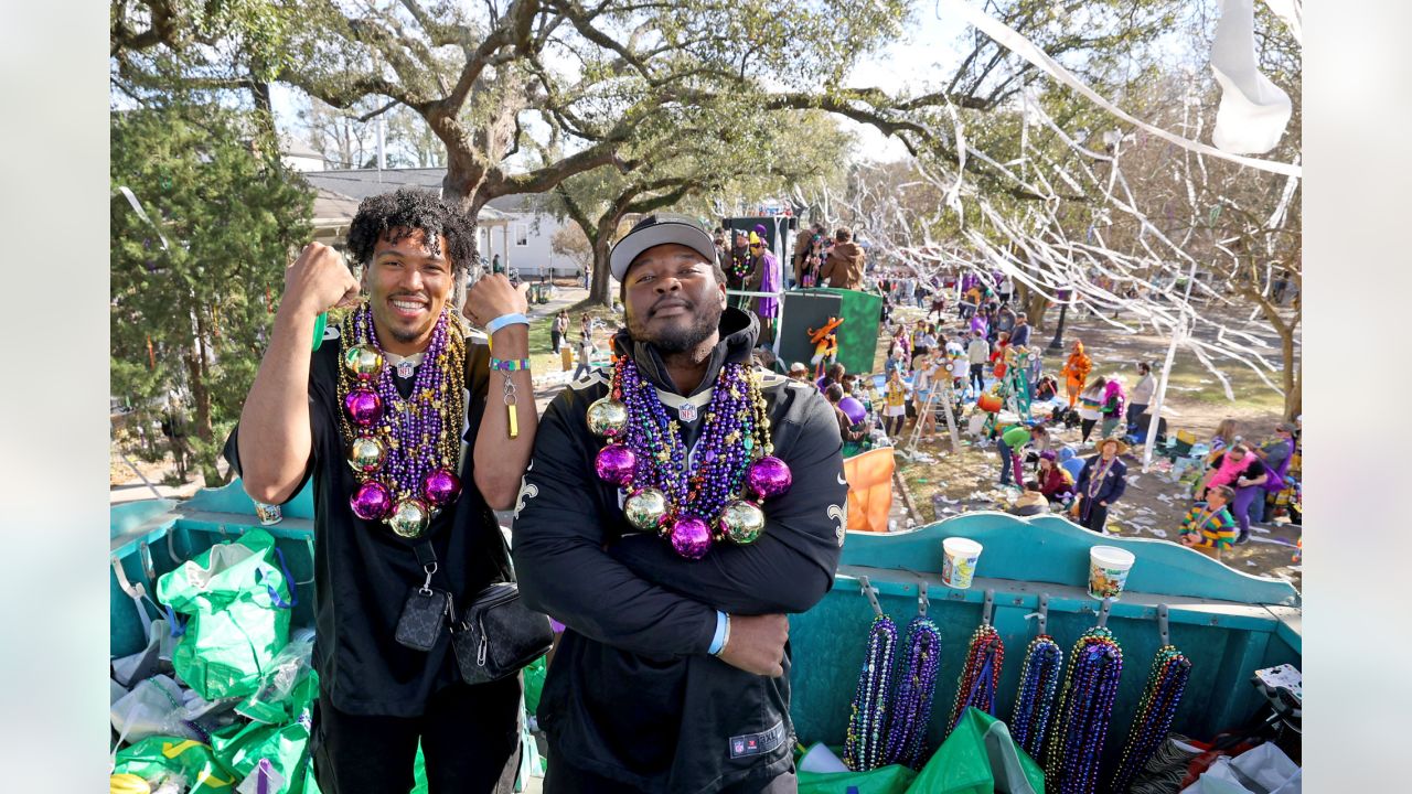 Where to find the Saints during Mardi Gras: Players to ride in Krewe of  Tucks, Orpheus, Mardi Gras