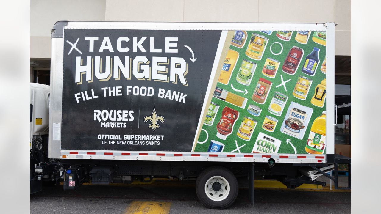 Photos: Saints, Rouses Markets host 2023 food drive in Metairie, LA