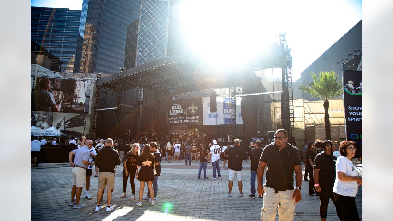 Fans in Champions Square: Buccaneers Game