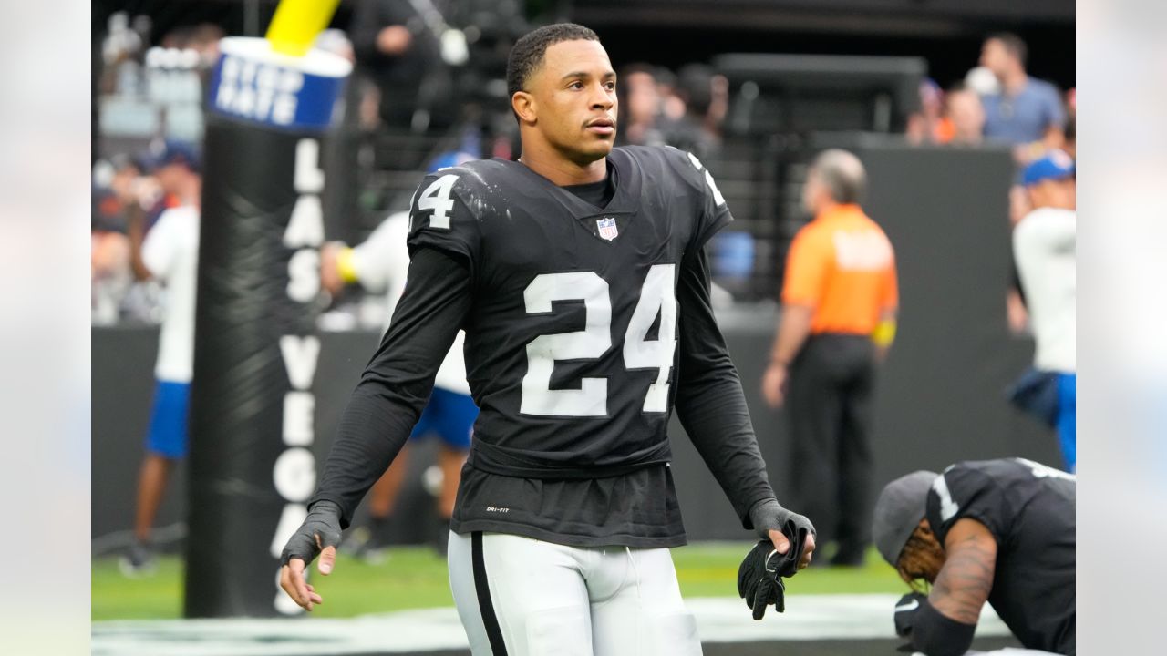 Las Vegas Raiders safety Johnathan Abram (24) during the first