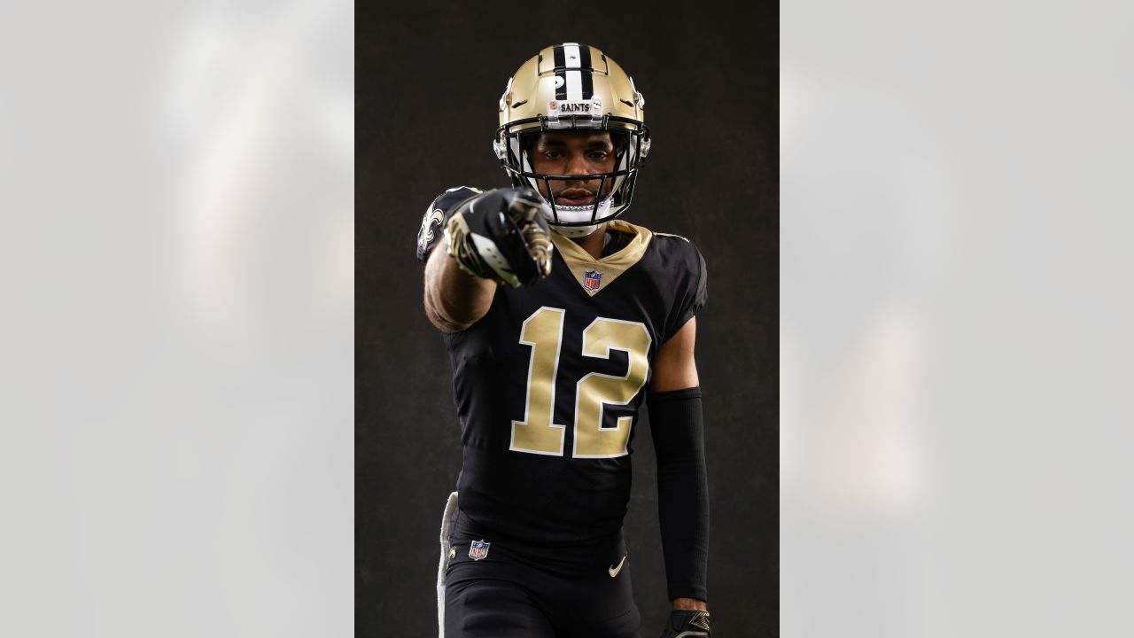 Chris Olave represents New Orleans Saints at NFLPA Rookie Premiere