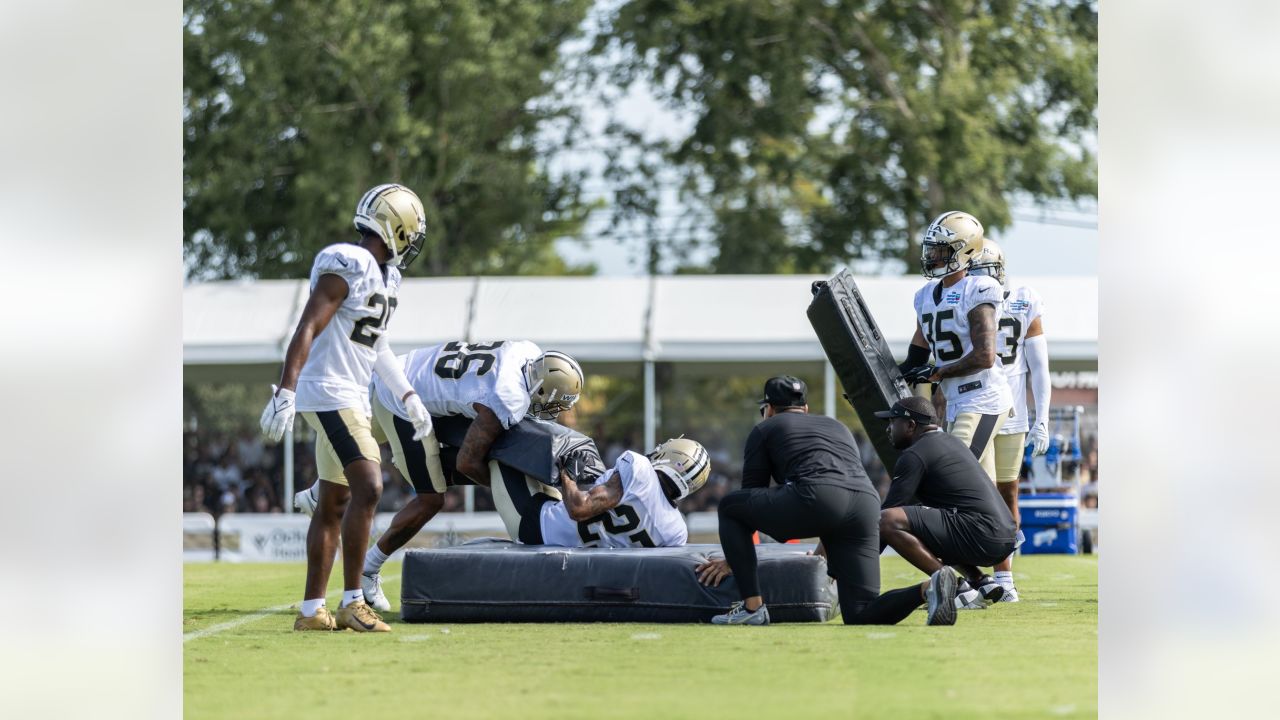 Ingram arrives for 1st day of Saints' minicamp