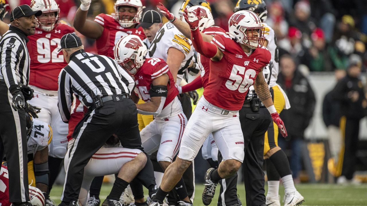 Former Wisconsin Badgers outside linebacker Zack Baun seeing his draft  stock rising