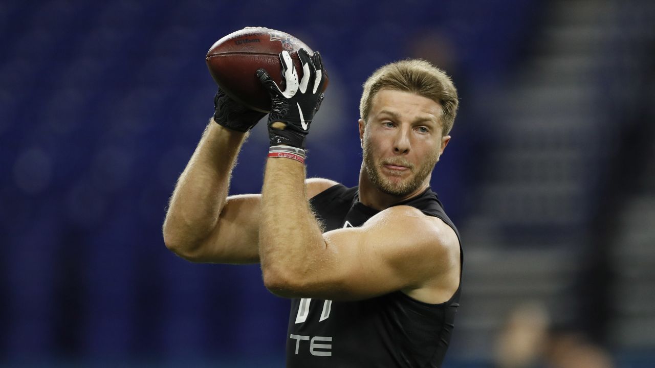 Saints tight end Adam Trautman is a rare Dayton draftee by the NFL