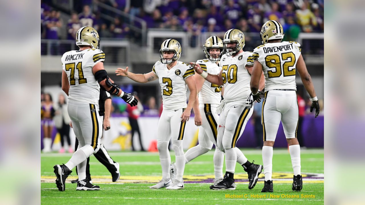 Wil Lutz Signed New Orleans Saints 16x20 Photo JSA