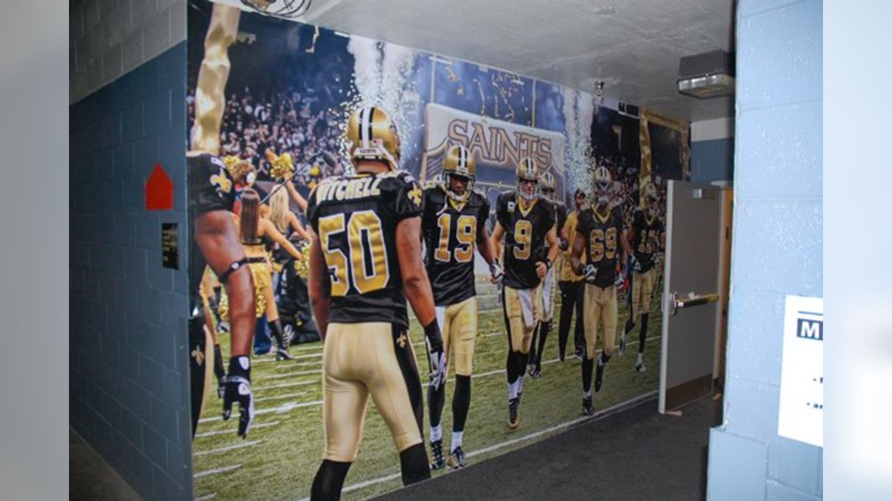 31 January 2013 - New Orleans, Louisiana - NFL branded merchandise fills  Lids Locker Room store. The store is just a stone's throw from the Mercedes  Benz Superdome, home of the New