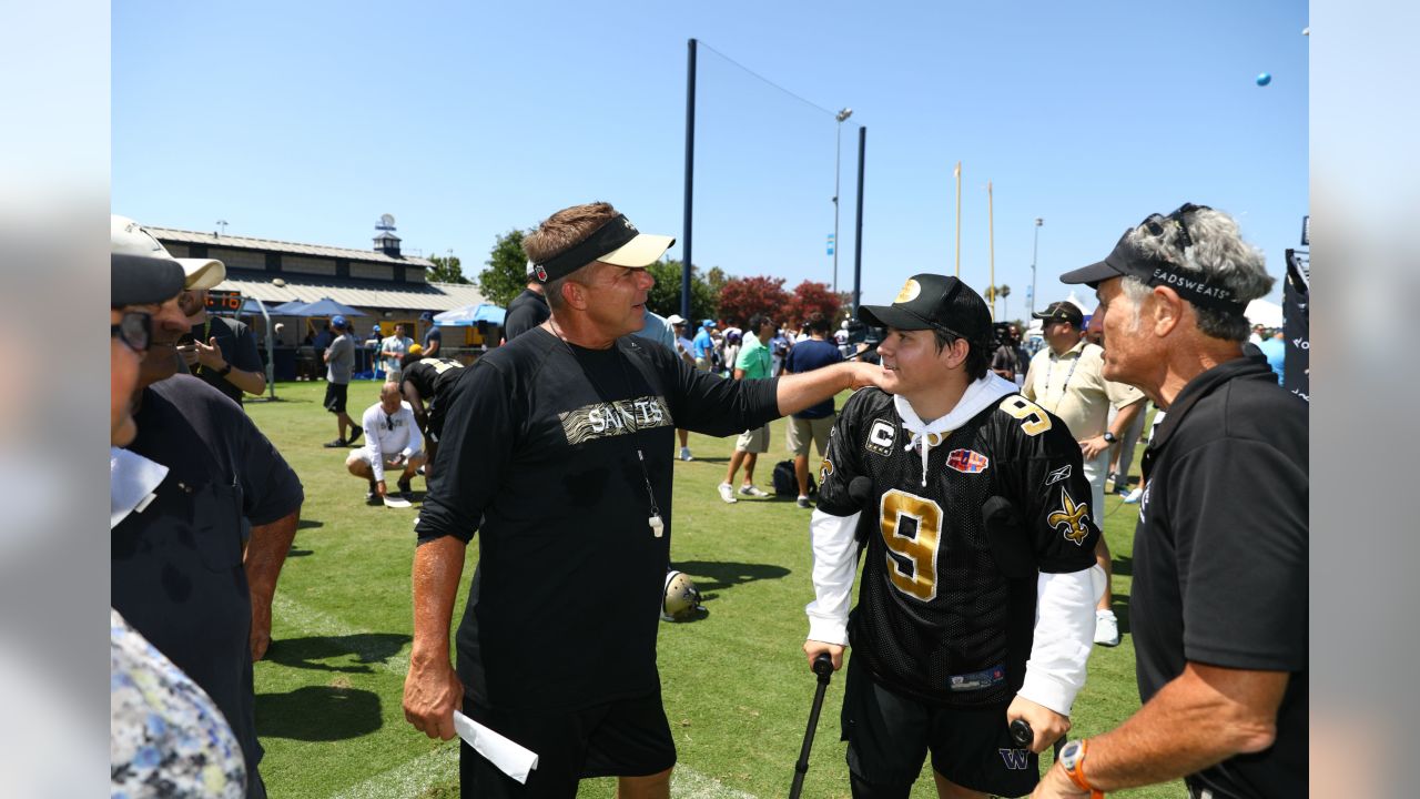 Aug 21, 2010: A fan with an old Drew Brees Jersey from his time with the  Chargers attends the preseason game between the New Orleans Saints and the  San Diego Chargers at