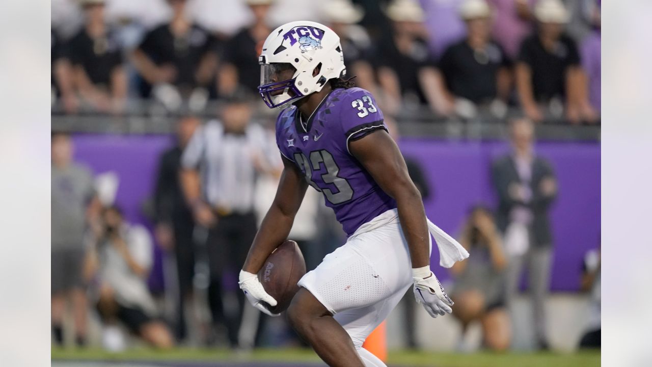 With the 71st pick in the 2023 NFL Draft the New Orleans Saints select  Kendre Miller, RB from TCU! #ProFrogs