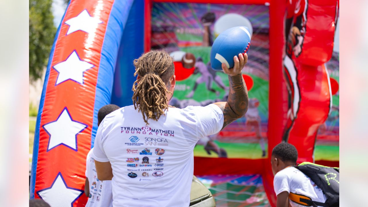 Saints Tyrann Mathieu hosts his 4th annual back-to-school jamboree