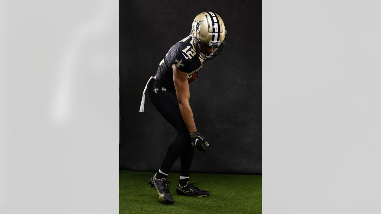 Chris Olave represents New Orleans Saints at NFLPA Rookie Premiere