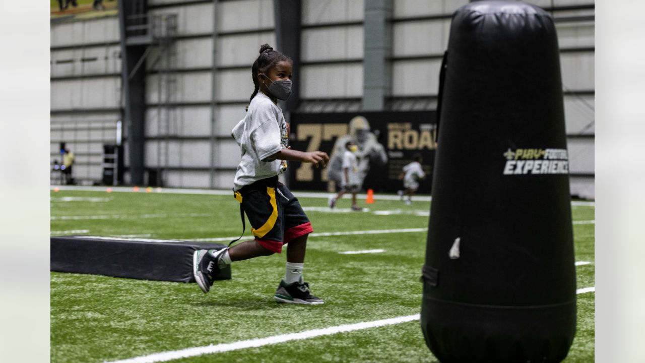 Cam Jordan talks training camp, community at youth football camp in Harahan