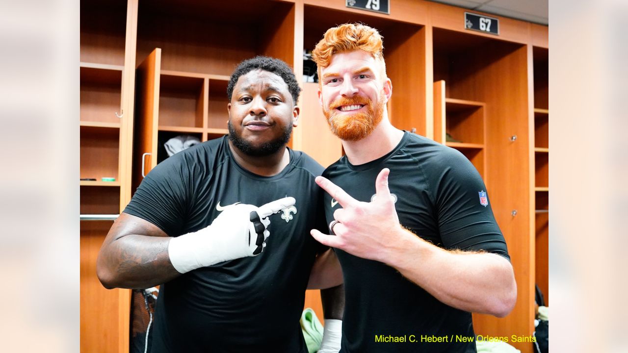 Saints Locker Room Lit after Week 1 Win vs. Titans #saints #nfl