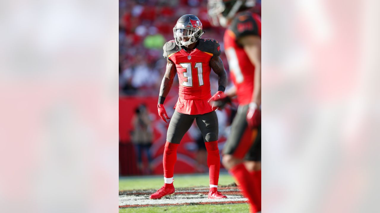 Justin Evans Tampa Bay Buccaneers Player Game Jersey Red in 2023