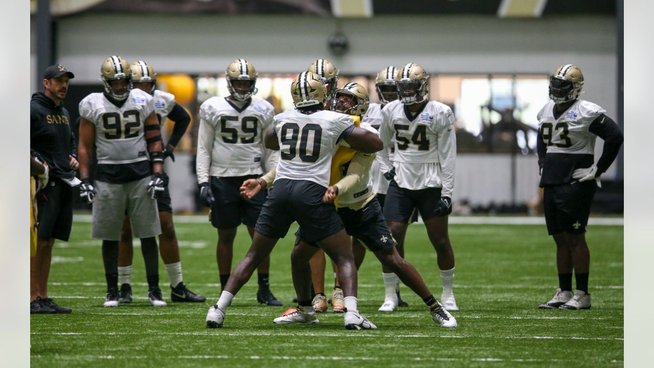 New Orleans Saints quarterback Jameis Winston (2) throws at the NFL team's  football training camp in Metairie, La., Friday, Aug. 4, 2023. (AP  Photo/Gerald Herbert Stock Photo - Alamy