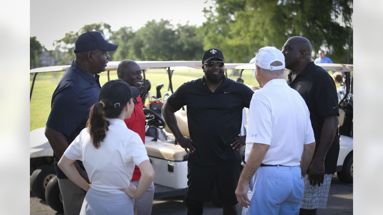 MAY 16, 2016: New Orleans Saints Head Coach Sean Payton follows his fairway  shot during the Saints Hall of Fame Golf Tournament at Chateau Golf Club in  Kenner LA Stock Photo - Alamy