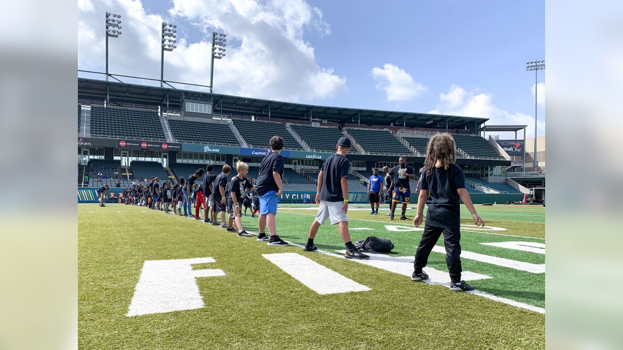 Saints' Cameron Jordan hosts football camp at Tulane's Yulman Stadium