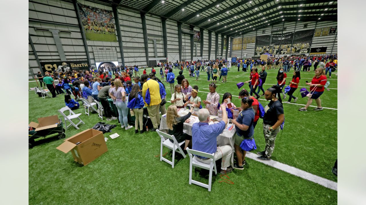 New Orleans Saints on X: Earlier today, the Saints and @PelicansNBA teamed  up with @Chevron to host a STEM Fair at the indoor practice facility! The  field-trip event for over 1,600 students