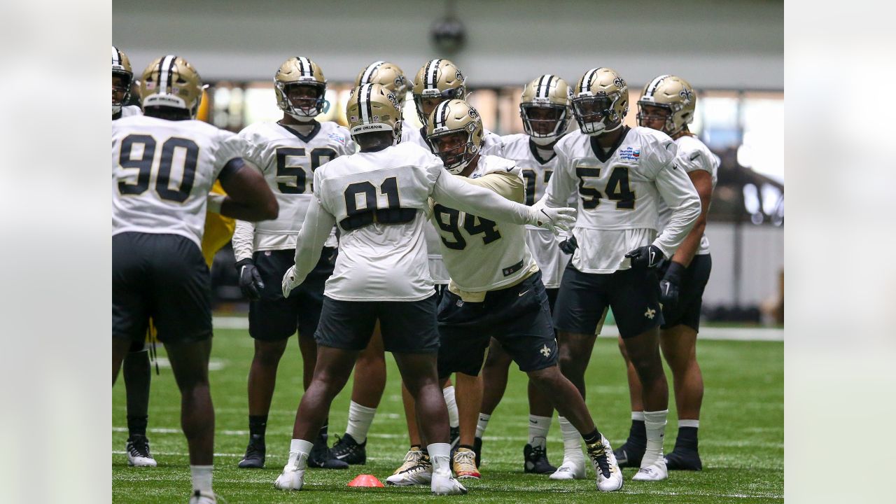 New Orleans Saints quarterback Jameis Winston (2) throws at the NFL team's  football training camp in Metairie, La., Friday, Aug. 4, 2023. (AP  Photo/Gerald Herbert Stock Photo - Alamy