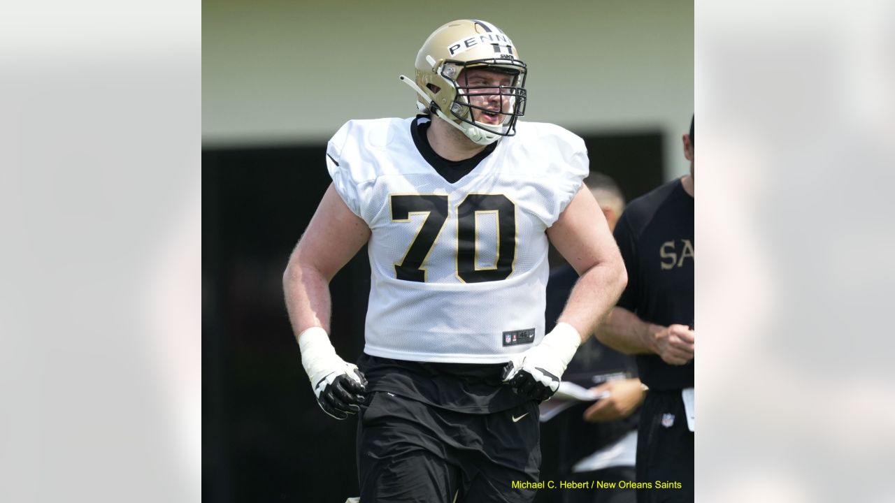 New Orleans Saints rookie tackle Trevor Penning taking small steps toward  eventual goal