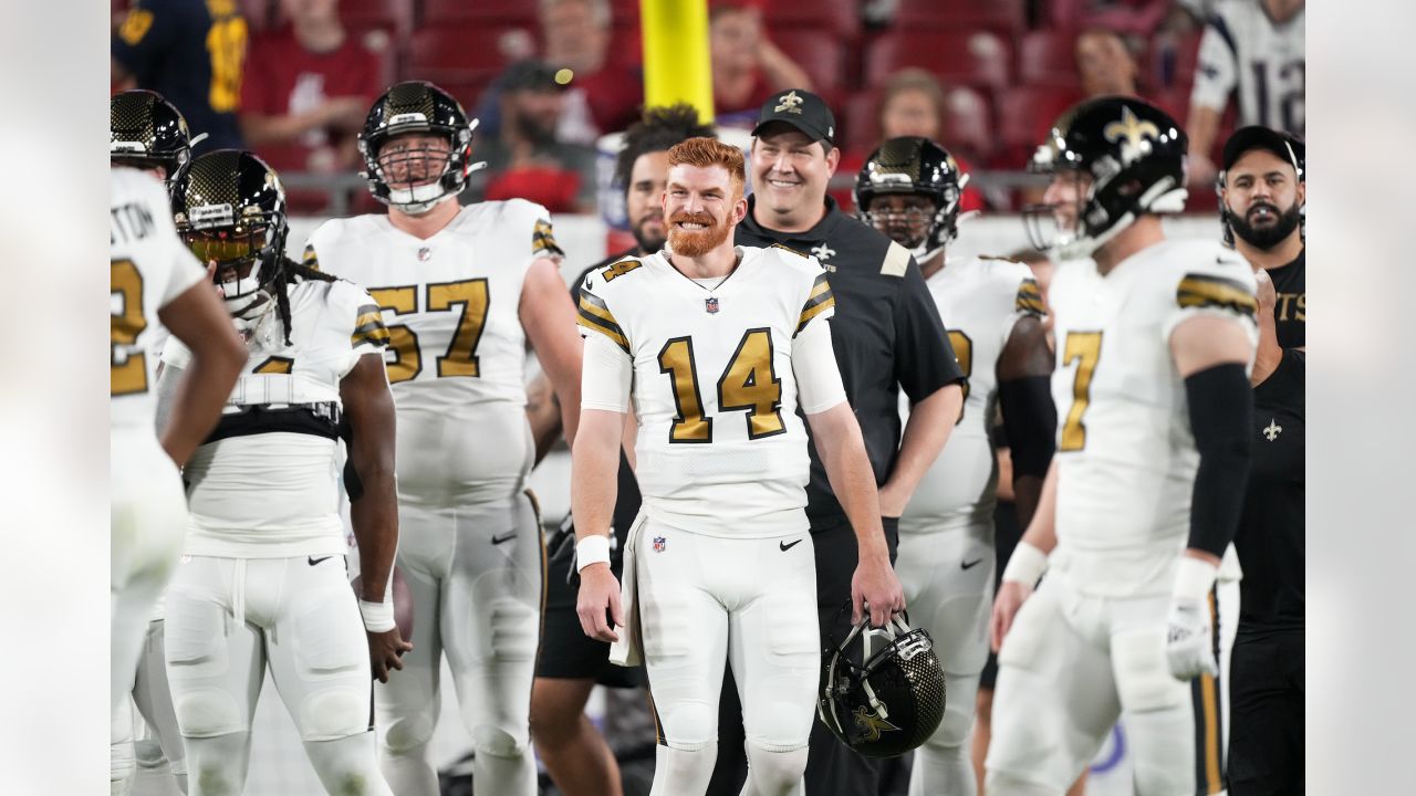 Quarterback Andy Dalton and Jameis Winston