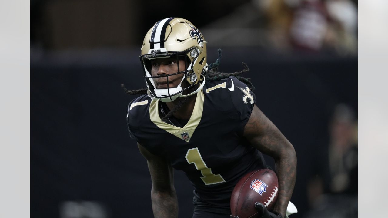 New Orleans Saints wide receiver Marquez Callaway (1) in action during an  NFL football game against