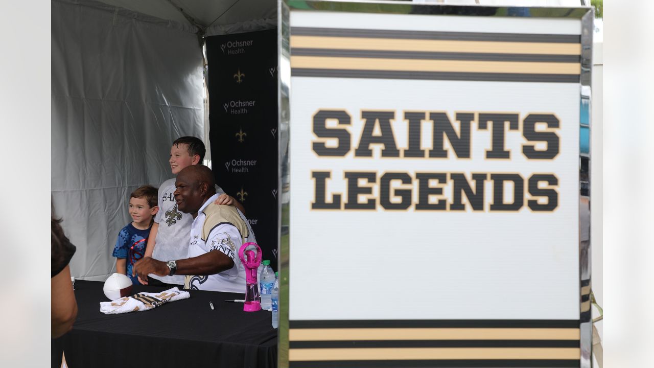 New Orleans Saints wide receiver Chris Olave (12) signs autographs, after  training camp at their NFL football training facility in Metairie, La.,  Saturday, July 30, 2022. (AP Photo/Gerald Herbert Stock Photo - Alamy