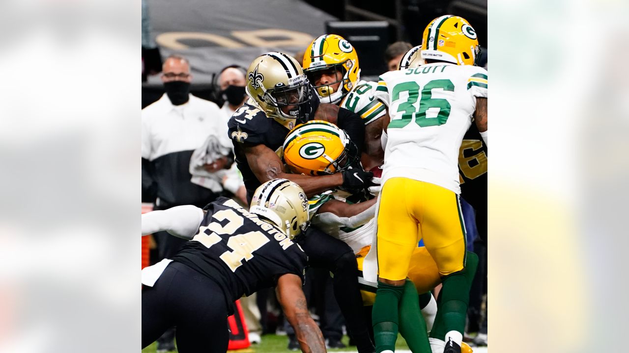 New Orleans Saints running back Dwayne Washington (24) in action