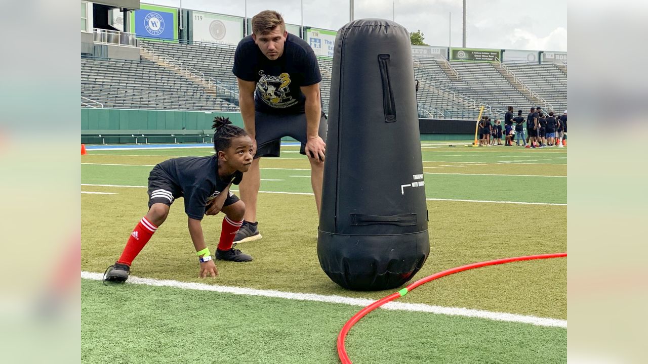 Saints' Cameron Jordan hosts football camp at Tulane's Yulman Stadium