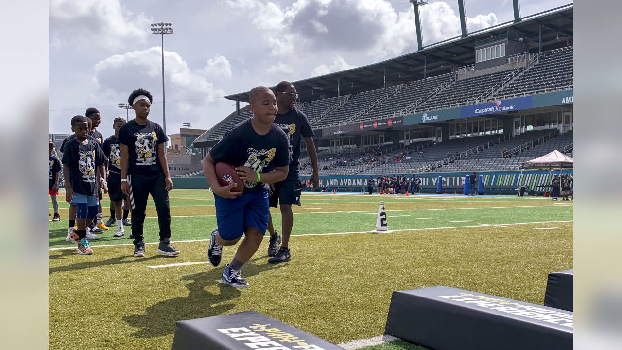 Saints' Cameron Jordan hosts football camp at Tulane's Yulman Stadium