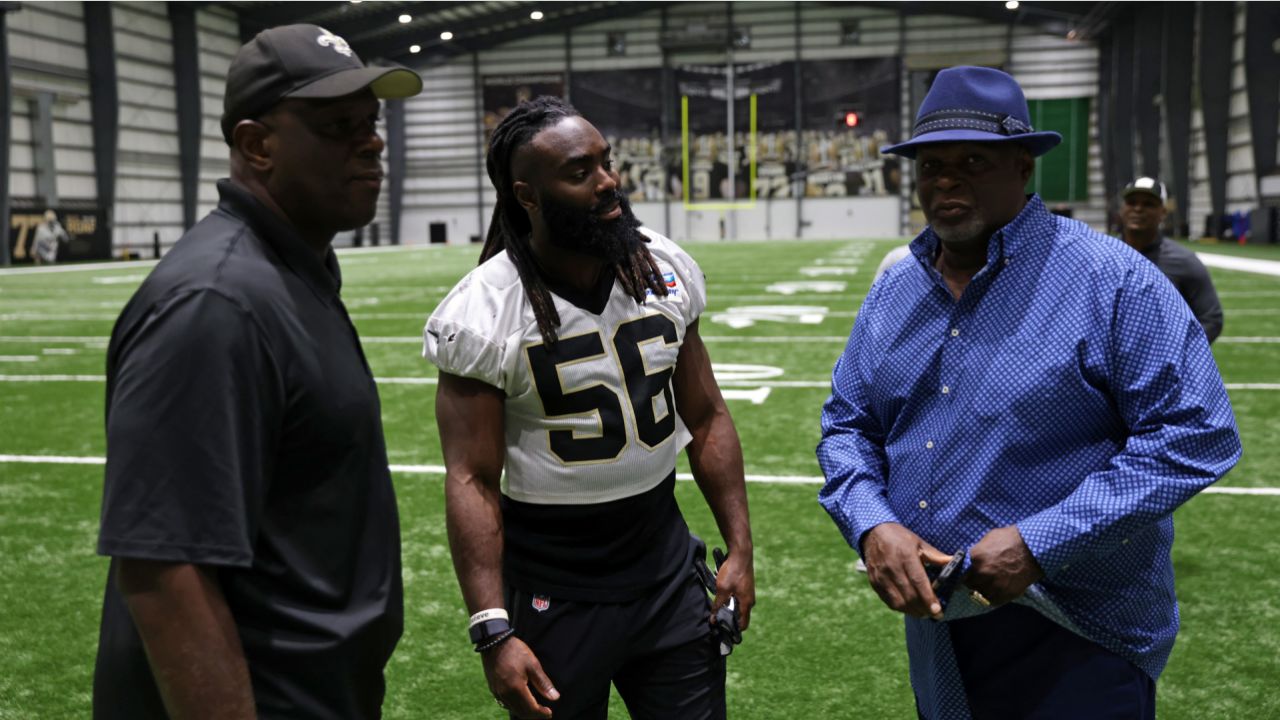 Dome Patrol members Pat Swilling and Rickey Jackson in Canton to honor Sam  Mills! #Saints #pfhof22