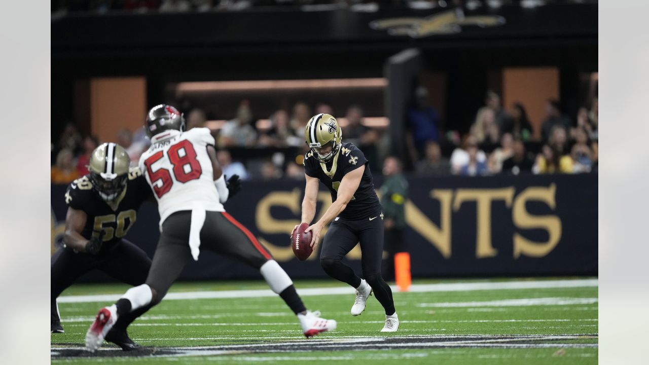 Recently-released Saints punter Blake Gillikin tries out for Eagles