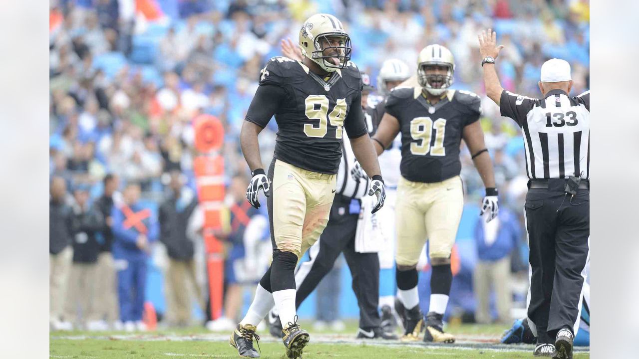 New Orleans Saints defensive end Cameron Jordan (94) defends against  Pittsburgh Steelers tight end Connor Heyward (83) during an NFL football  game, Sunday, Nov. 13, 2022, in Pittsburgh, PA. (AP Photo/Matt Durisko