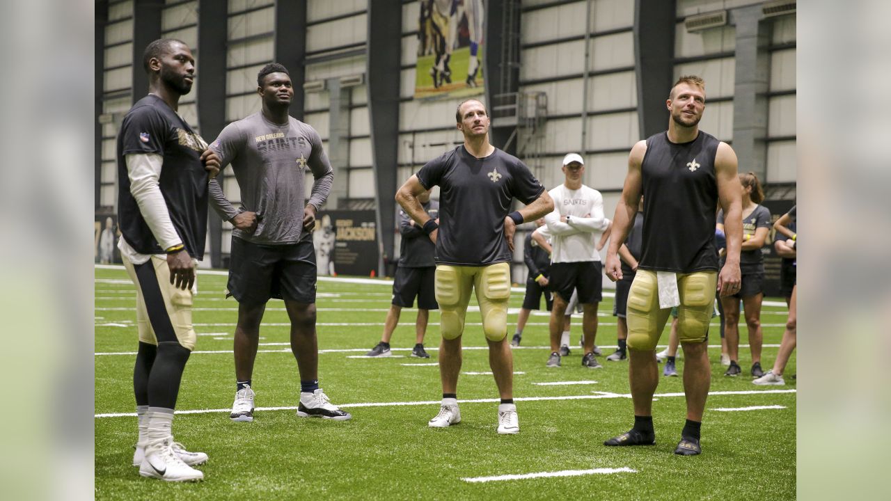 Photos: Zion Williamson joins Saints Quarterback Challenge on July 29, 2019  Photo Gallery