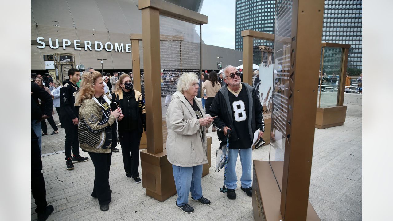 Saints season ticket holders added to 50-year monument