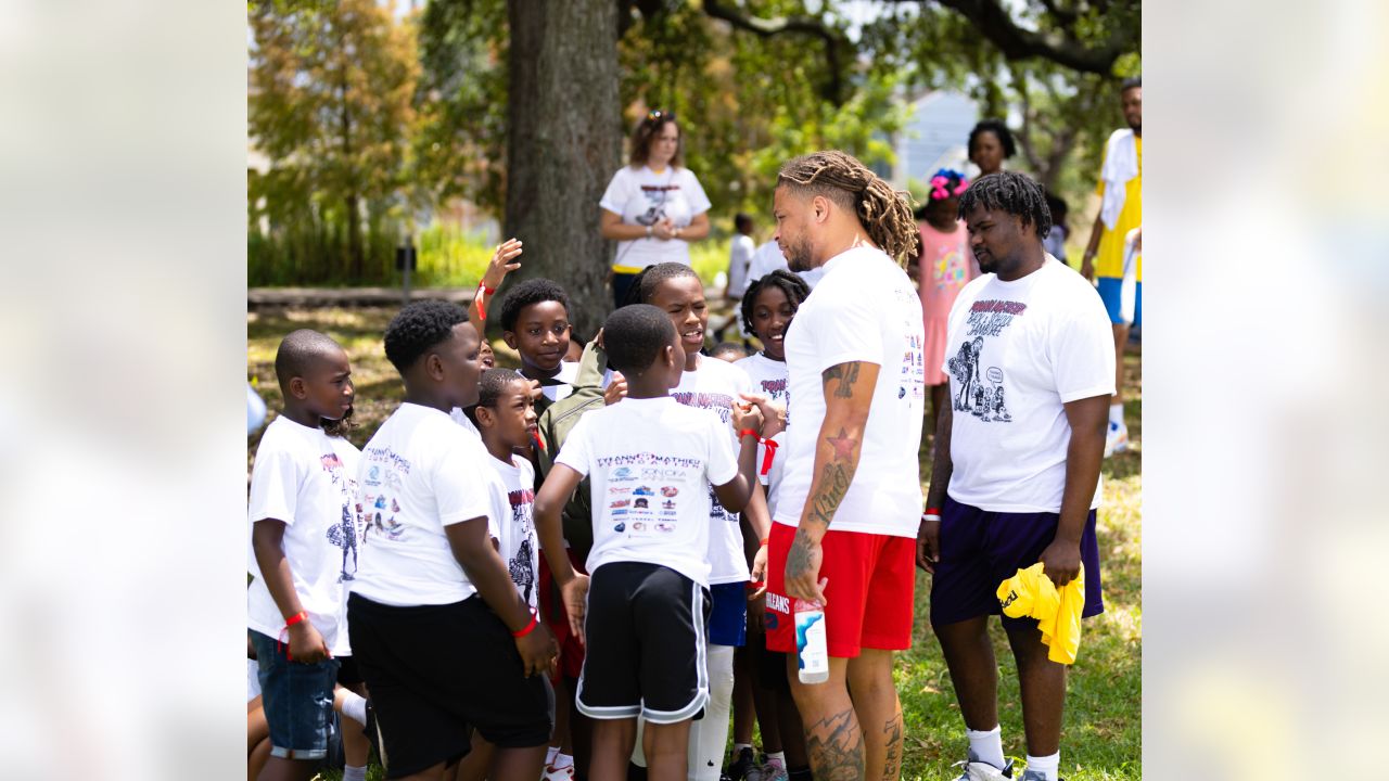 Saints Tyrann Mathieu hosts his 4th annual back-to-school jamboree