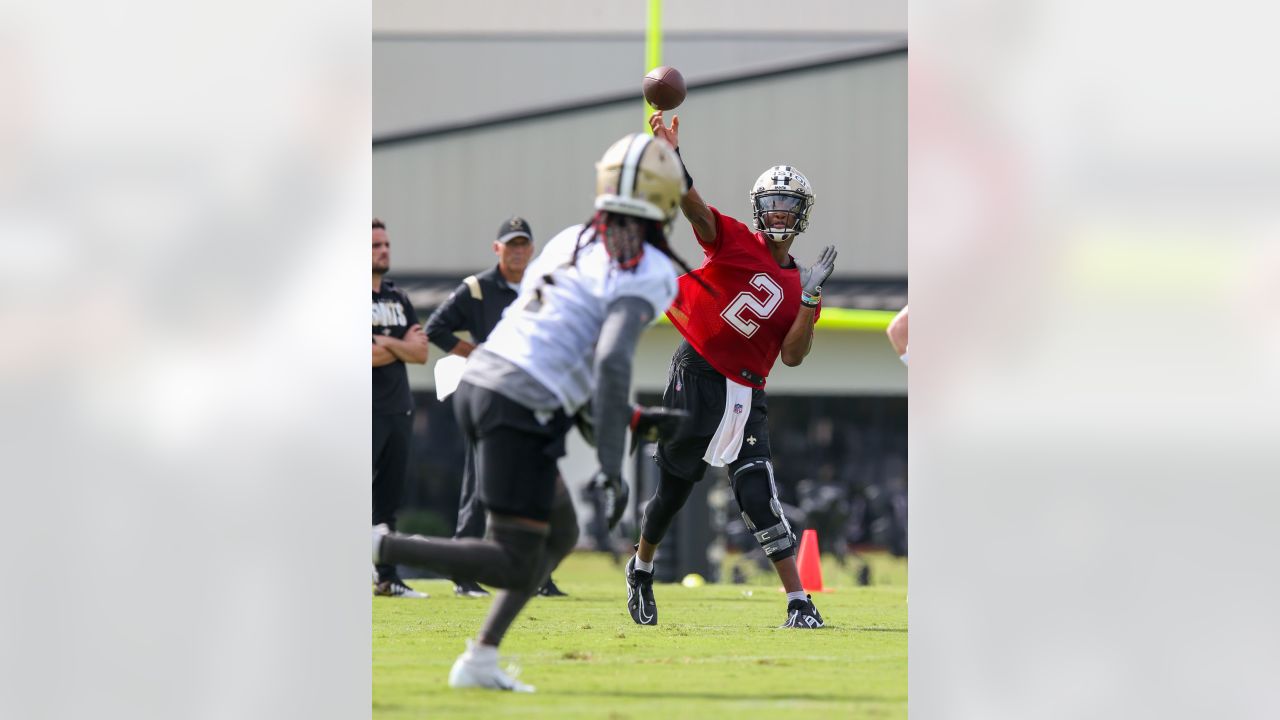 New Orleans Saints defensive tackle Jalen Dalton (77) watches drills during  NFL football training camp in Metairie, Monday, Aug. 2, 2021. (AP  Photo/Derick Hingle Stock Photo - Alamy