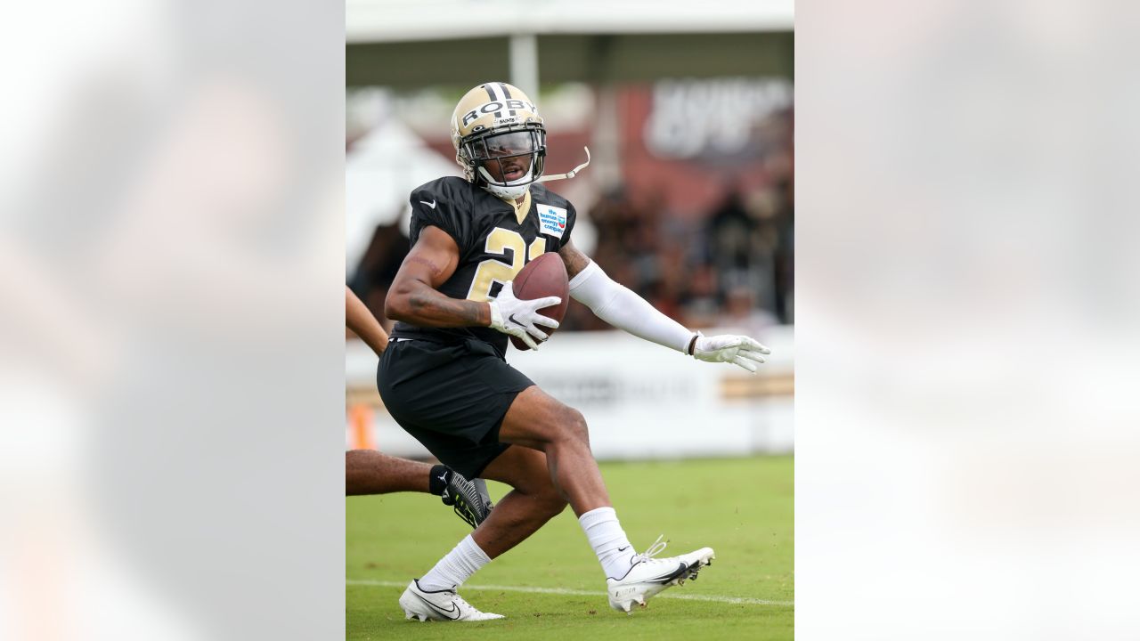 New Orleans Saints rookie tackle Trevor Penning taking small steps