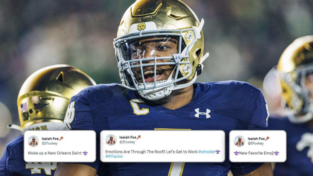 Photos: 2023 Saints draft picks react to joining New Orleans