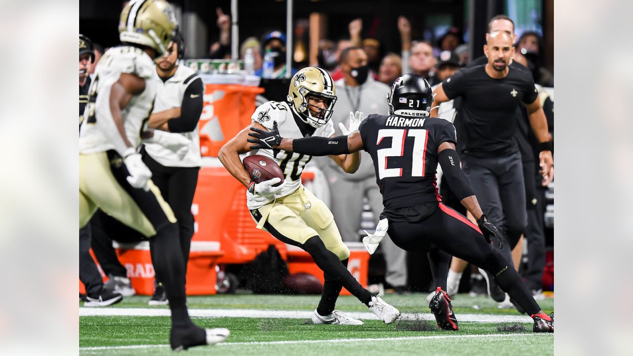 Tre'Quan Smith of the New Orleans Saints runs during a game against