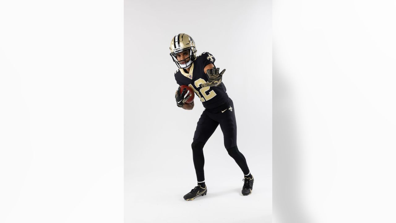 Chris Olave represents New Orleans Saints at NFLPA Rookie Premiere