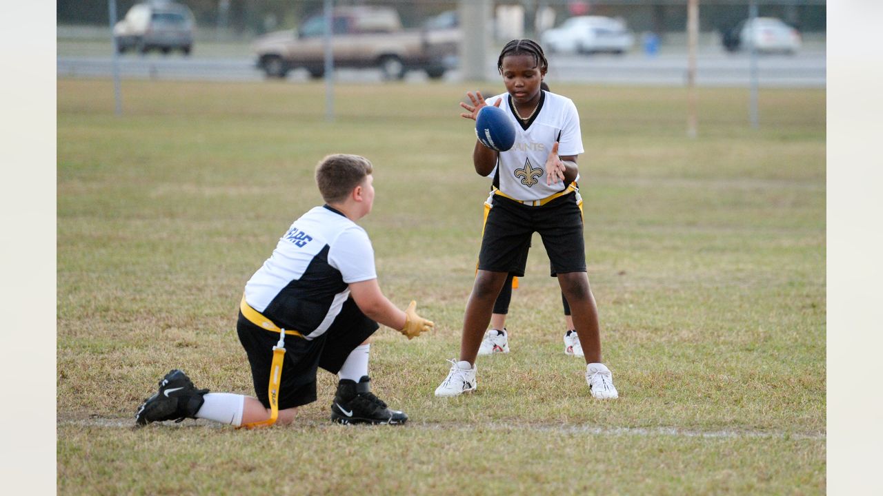 Photos: Saints, Gatorade highlight NFL Youth Flag football team in