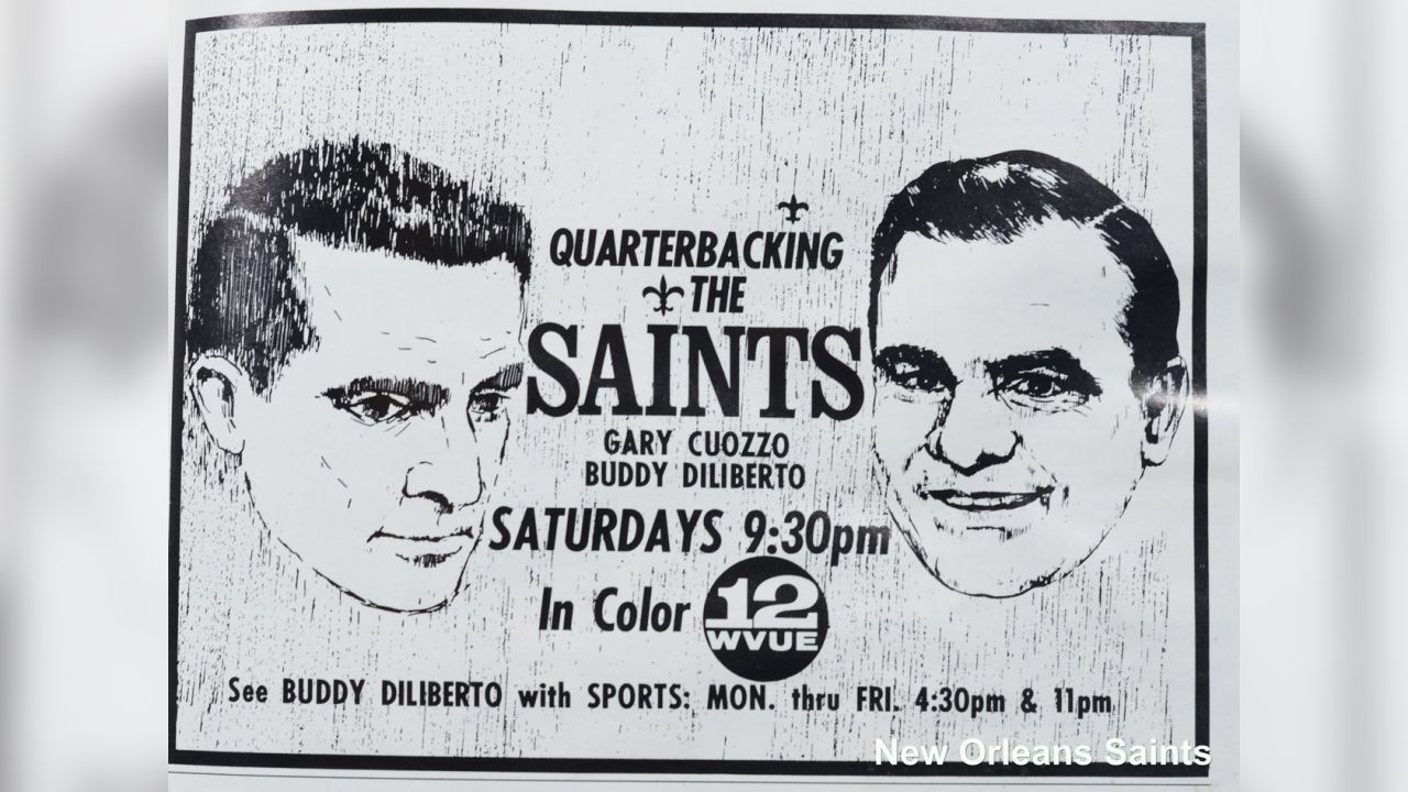 1967 NEW ORLEANS SAINTS JIM TAYLOR & GARY CUOZZO 8-14 Sports