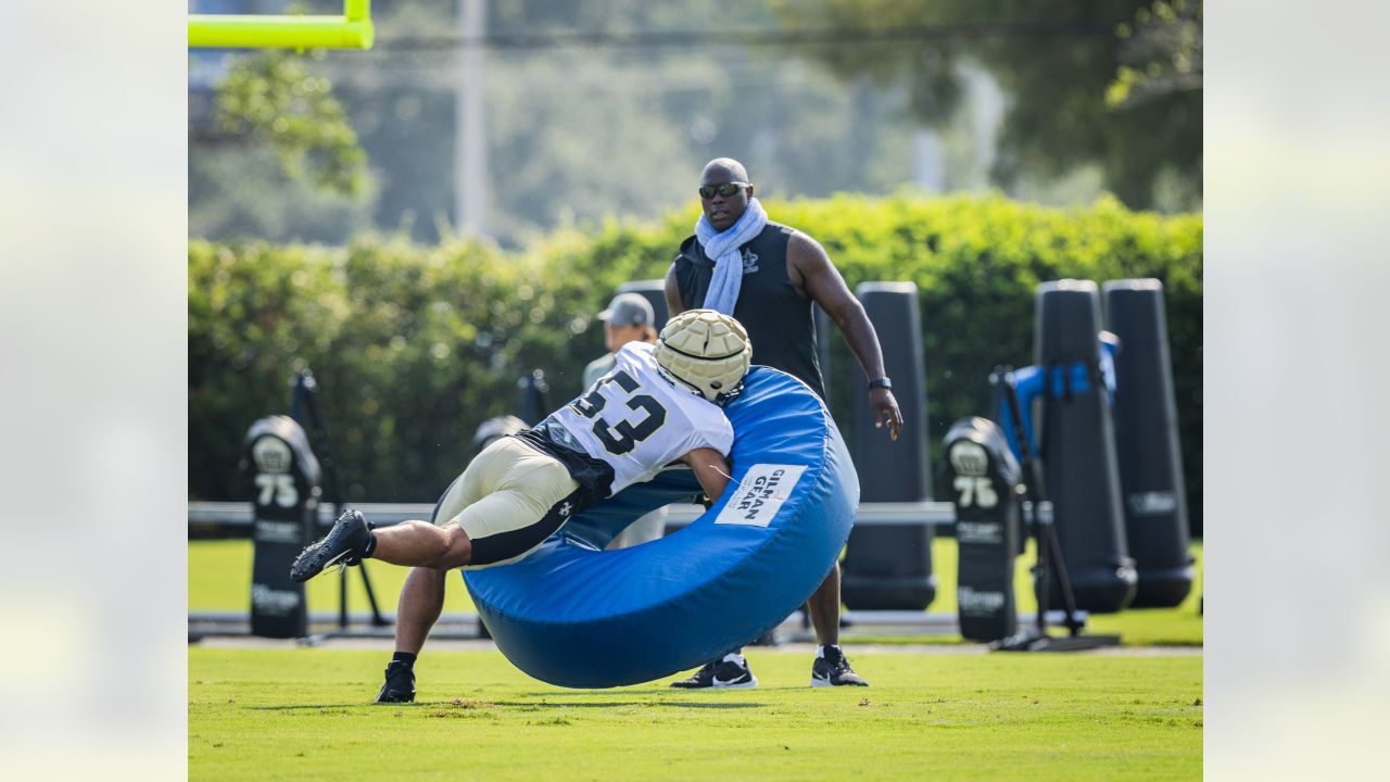 Intensity turns up as Saints have first day in full pads at training camp